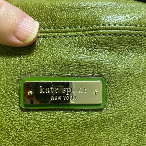 kate spade green leather shoulder bag - Picture 3 of 5